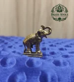 Miniature Brass Elephant Idol 1.1 Inch - Image 3