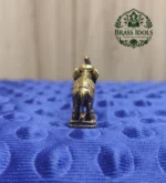 Miniature Brass Elephant Idol 1.1 Inch - Image 4