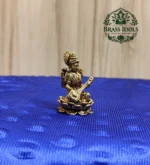Premium Brass Saraswathi Idol 1.5 Inch - Image 4