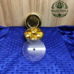 Brass Masala Box with 4 Inner Cups 4.2 Inch