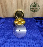 Brass Masala Box with 4 Inner Cups 4.2 Inch