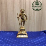 Brass Palani Aandi Murugan Idol 7.5 Inch