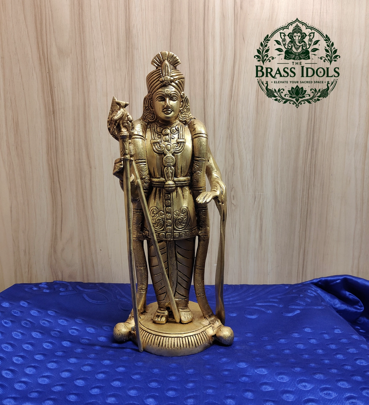 IMG20260824115302 Brass Palani Raja Alangara Murugan Idol 12 Inch - Image 1