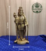 Brass Palani Raja Alangara Murugan Idol 12 Inch - Image 2