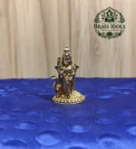 Miniature Brass Murugan Idol with Thiruvachi 2 Inch
