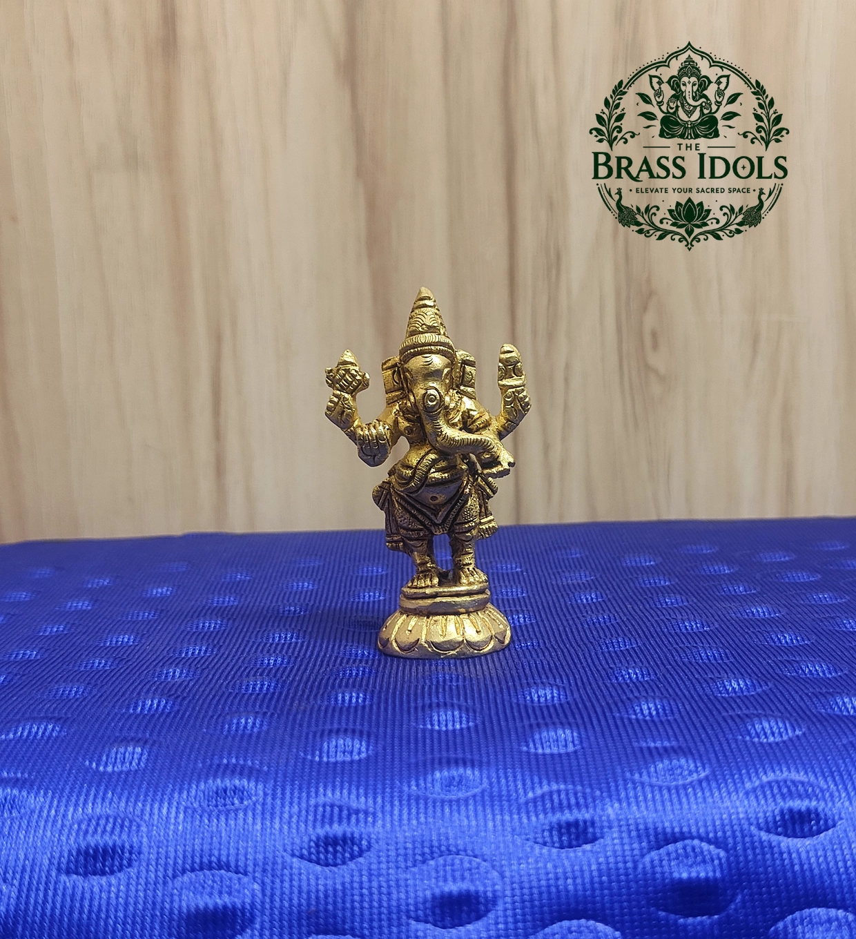 IMG20260824190001 Brass Standing Ganesha Idol 2.6 Inch - Image 1