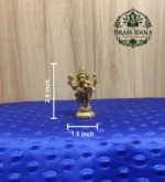 Brass Standing Ganesha Idol 2.6 Inch - Image 2