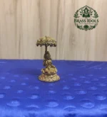 Premium Brass Lakshmi Idol with Umbrella 2.1 Inch - Image 4