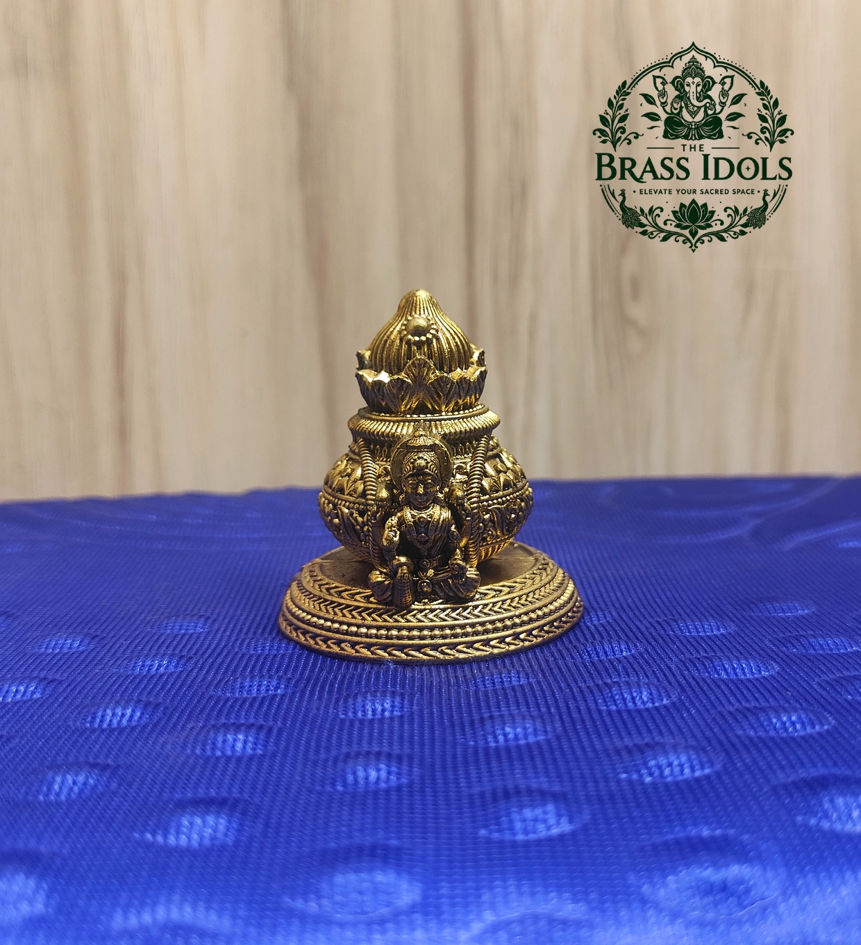 IMG20260825112633 Premium Brass Lakshmi Kalash Idol 2.1 Inch - Image 1