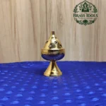 Brass Apple Deepam With Stand 3.8 Inch