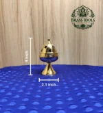 Brass Apple Deepam With Stand 4 Inch - Image 2