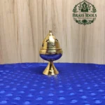 Brass Apple Deepam With Stand 4.2 Inch