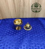 Brass Apple Deepam With Stand 4.2 Inch - Image 4