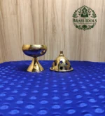 Brass Apple Deepam With Stand 4.8 Inch - Image 3