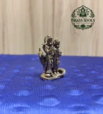 Miniature Brass Vishnu Lakshmi Idol 1.5 Inch - Image 4