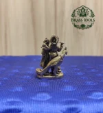 Miniature Brass Vishnu Lakshmi Idol 1.5 Inch - Image 5