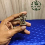 Miniature Brass Vira Hanuman Statue 1.5 Inch