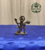 Miniature Brass Vira Hanuman Statue 1.5 Inch - Image 5