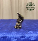 Miniature Brass Lakshmi Vishnu Idol With Sheshnag 1.7 Inch - Image 3