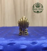 Miniature Brass Lakshmi Vishnu Idol With Sheshnag 1.7 Inch - Image 5