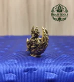 Miniature Brass Chandrama Ganesha Statue 1.2 Inch - Image 3
