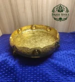Premium Brass Ashtalakshmi Urli 12 Inch - Image 3