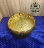 Premium Brass Ashtalakshmi Urli 12 Inch - Image 4