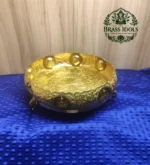Premium Brass Ashtalakshmi Urli 10 Inch - Image 3