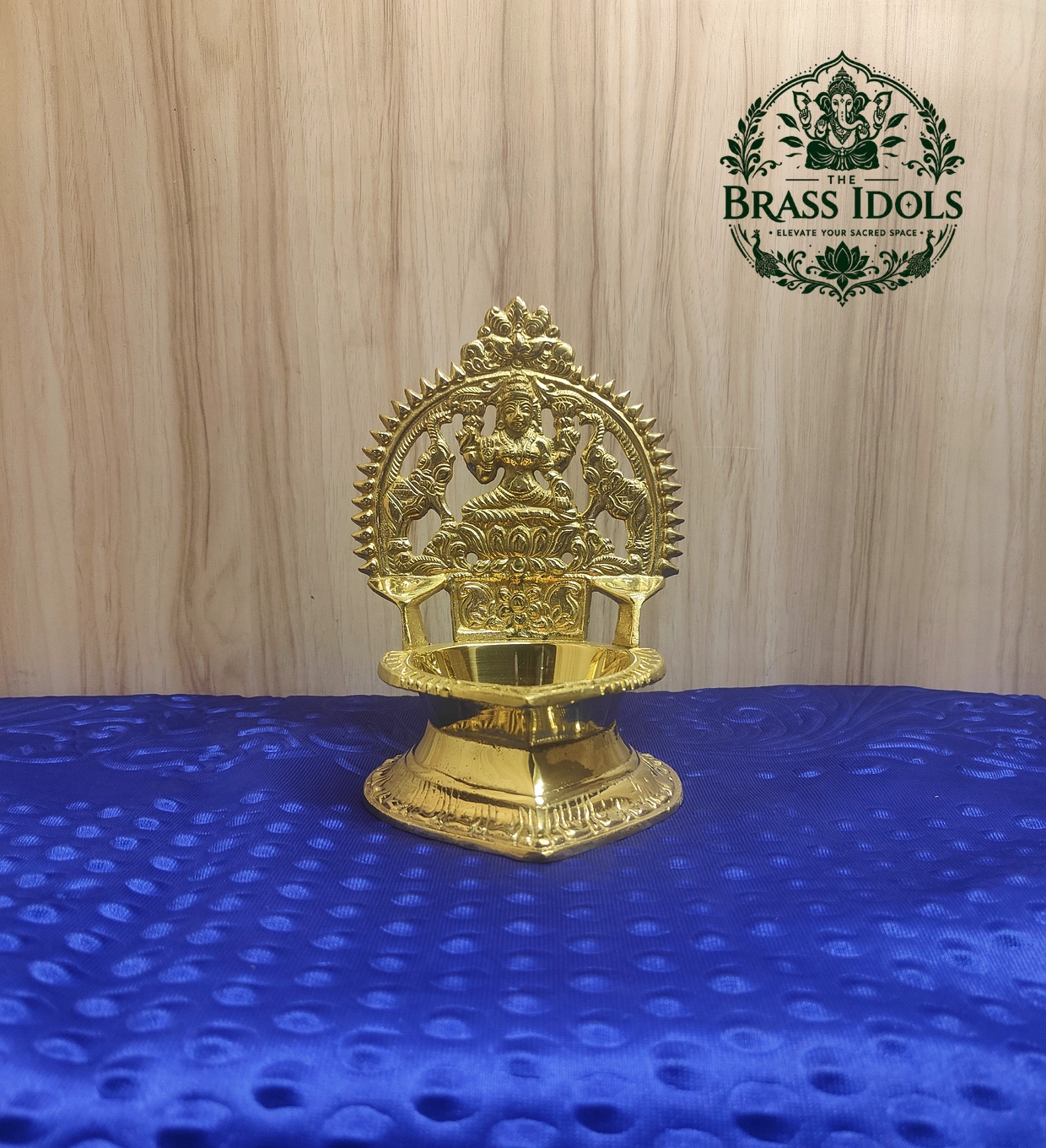 IMG20260828120606 Brass Kamatchi Amman Vilakku 7.2 Inch - Image 1