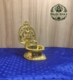 Brass Kamatchi Amman Vilakku 7.2 Inch - Image 4
