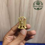 Brass Miniature Lord Venkateswara Idol 1.3 Inch