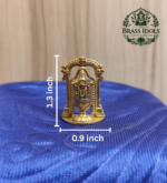 Brass Miniature Lord Venkateswara Idol 1.3 Inch - Image 2