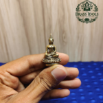 Brass Miniature Buddha Statue 1.5 Inch