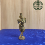 Premium Brass Krishna Statue 4.2 Inch