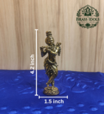 Premium Brass Krishna Statue 4.2 Inch - Image 2