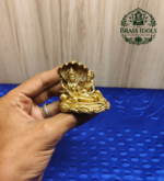 Premium Brass Vishnu Lakshmi Idol 2 Inch