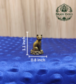 Miniature Brass Cat Statue 1.1 Inch - Image 2