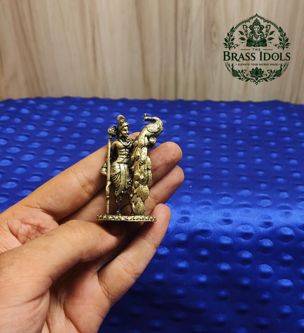 brass (65) Premium Brass Murugan Statue 2.2 Inch - Image 1