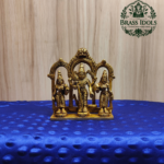 Brass Murugan Valli Deivanai Statue 4.2 Inch