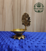 Brass Kalpavriksha Tree Diya Idol 4 Inch - Image 4