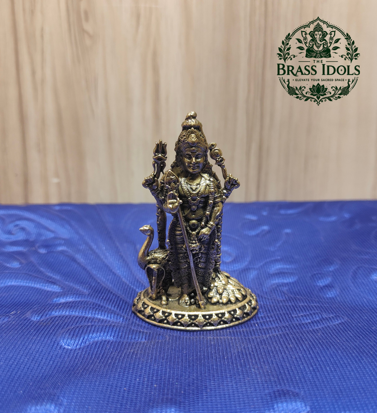 brass Premium Brass Murugan 3 Inch - Image 1