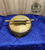 Brass Chakla Belan Set 9 Inch - Traditional Rolling Board and Pin for Kitchen - Image 3