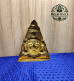 Brass Karuppasamy Mugam 9 Inch - Image 3