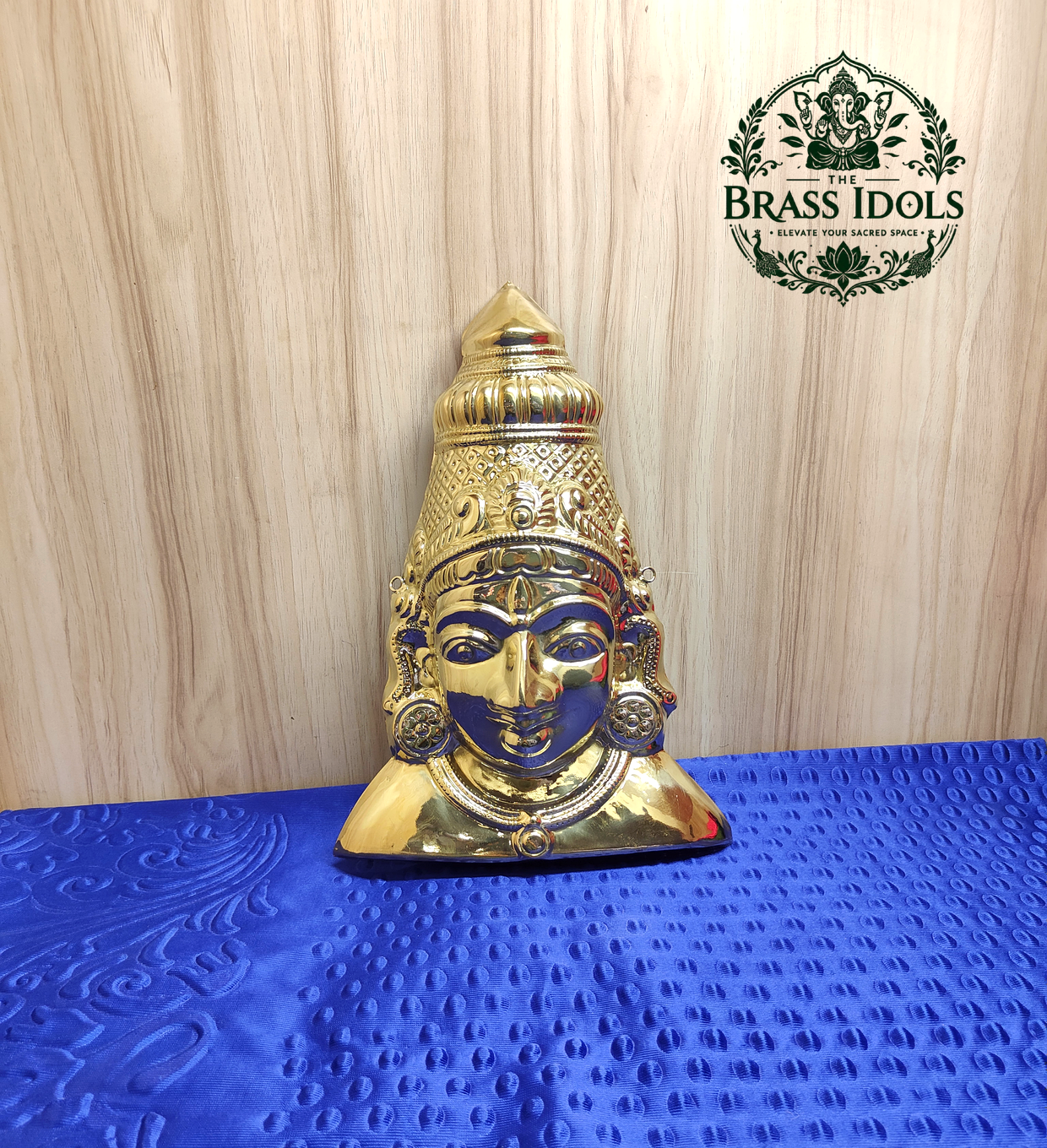 IMG20260907114922 Brass Amman Mugam 12 Inch - Image 1