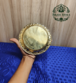 Brass Bal Krishna Pooja Plate 6.4 Inch - Image 3