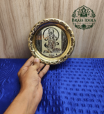 Brass Murugan Pooja Plate 6.4 Inch