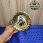 Brass Bal Krishna Pooja Plate 6.4 Inch