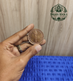 Premium Copper Pocket Coin – Trishul & Vel 1.5 Inch