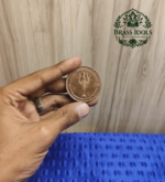 Premium Copper Pocket Coin – Trishul & Vel 1.5 Inch - Image 3