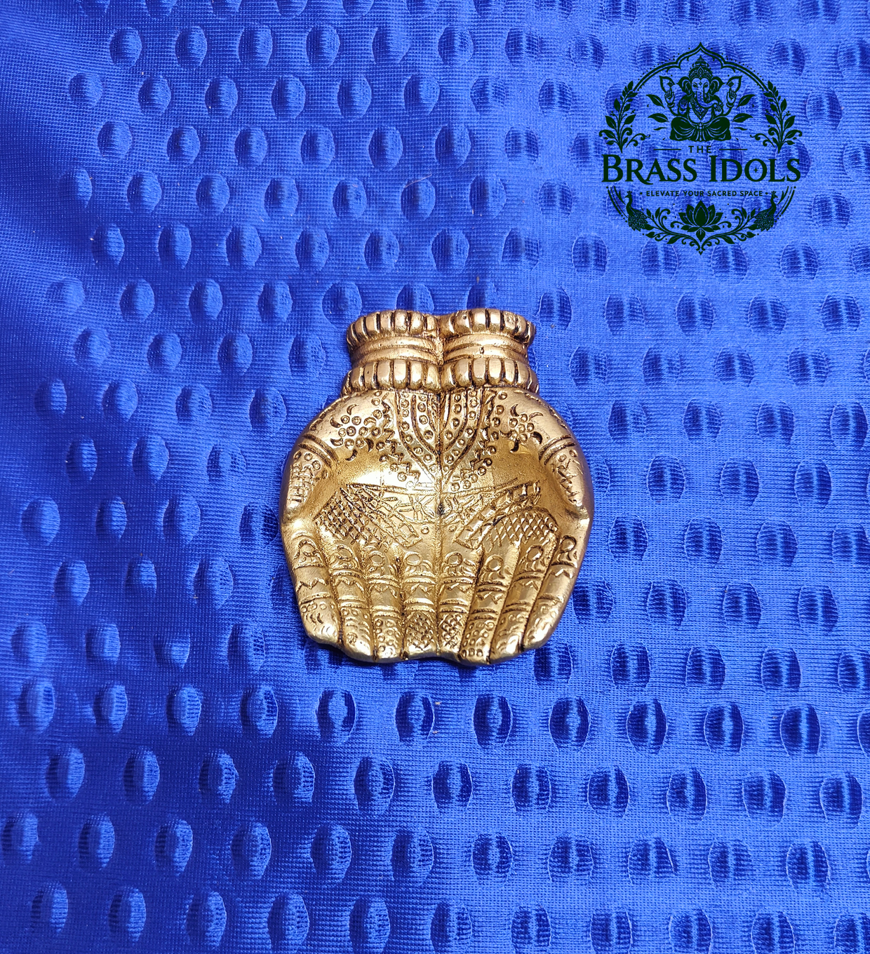 IMG20260915114550 Brass Two Hand Oil Diya 2.8 Inch - Image 1